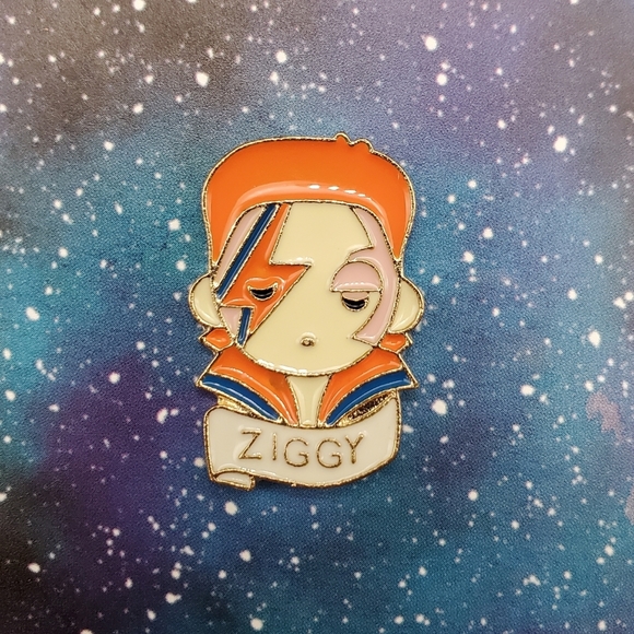 None Jewelry Ziggy Stardust Enamel Pin Poshmark